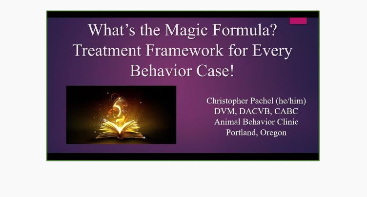 The Magic Formula for Behaviour Cases with Dr Chris Pachel